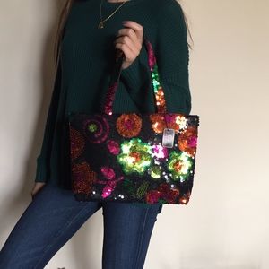 Comeco Colorful Dazzled Floral Bag NWT